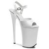Pleaser - INFINITY909 Sandale à bride à la cheville, Pole dance chaussures - Chaussures de pole dance - Blanc Product image